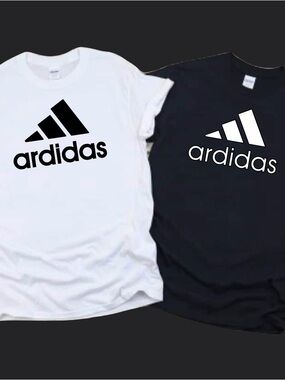 Black or white ardidas good humor funny graphic tee
